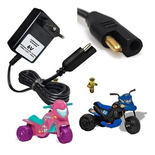 Carregador Para Moto Eletrica 6v 900mah