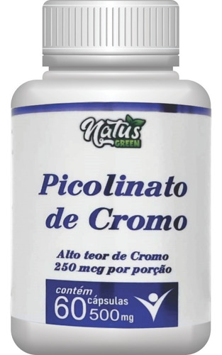 Picolinato De Cromo Alto Teor De Cromo 1/dia - Natus Green