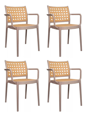 4 sillas minimalista Decoform Tenek moderna hogar exterior arena