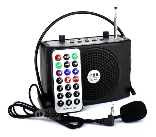 Amplificador Megáfono Voz Micrófono Vincha Portátil Spe-551