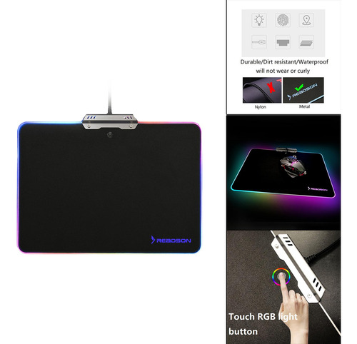 Mouse Pad De Metal Antiderrapante Grande Mouse Pad Usb Para