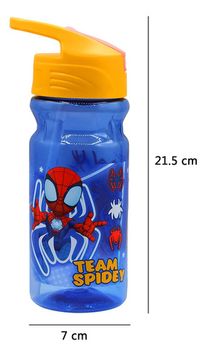 Botella De Agua Ligera Con Manija Para Niños Varios Diseños Spidey 1669-1141
