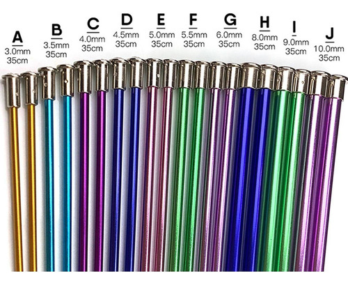 Youpin 20 Piezas Coloridas S De Tejer De Aluminio, Kit De