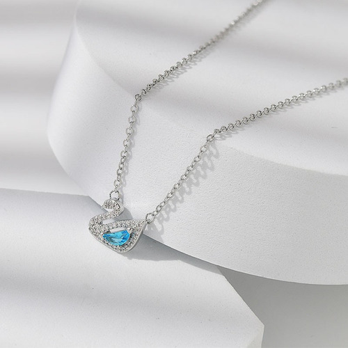 Xinnuo Collar De Cisne Con Incrustaciones De Diamantes Y