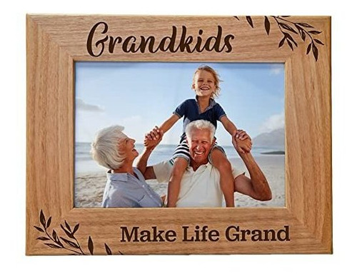 Grandkids Make Life Grand, Marco De Fotos De Madera Natural 