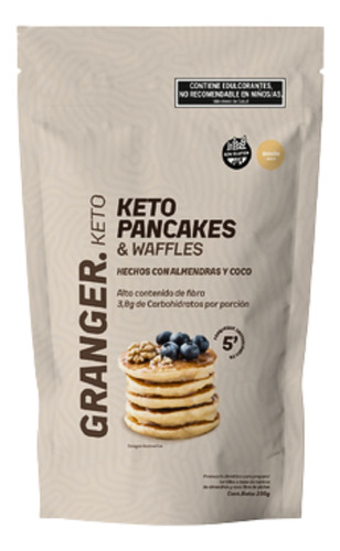 Granger Keto Premezcla De Pancakes Y Waffles Vainilla 200g