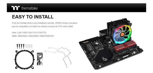 Poderoso Cpu Cooler Argb Amd Am5/am4 Intel Lga1851/1700/1200