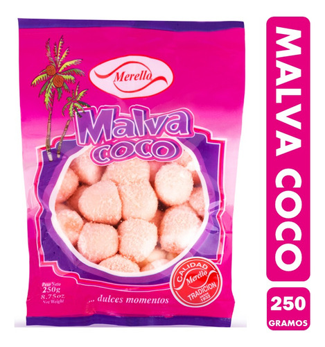 Malva Coco De Merello, Malvaviscos Con Coco Rallado (250 Gr)