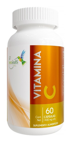 Vitamina C 60 Cápsulas Antioxidante Best Health Sabor Sin Sabor