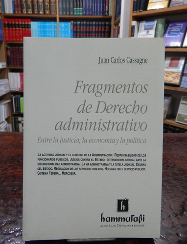 Cassagne Fragmento De Derecho Administrativo