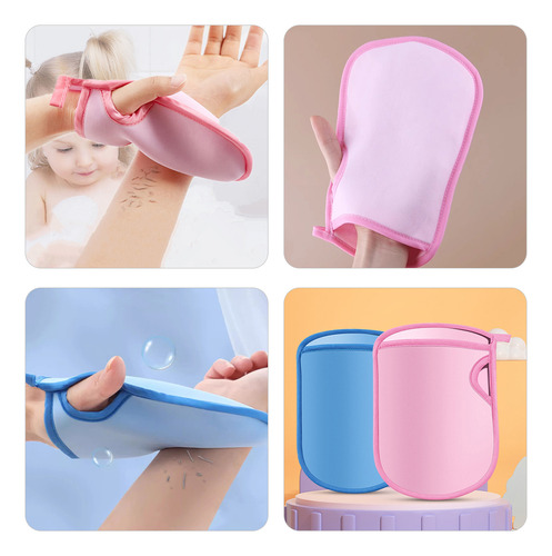 Guantes Exfoliantes Para Baño, Uso En El Baño, 4 Unidades