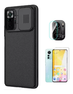 Para Xiaomi Redmi Note 10 Pro 4g - Case Funda Nillkin + Vidr