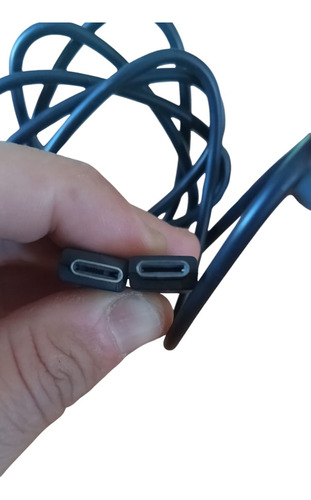 Cargador 125w Doble Salida Usb Y Usb-c + Cable Negro