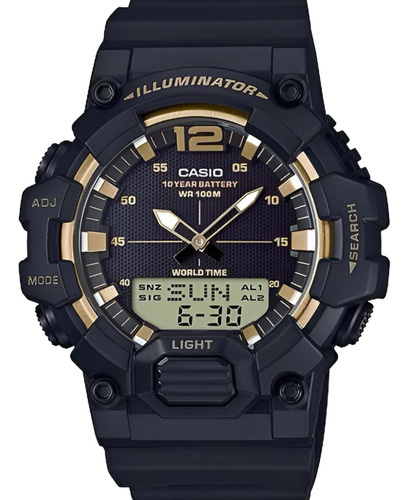 Reloj Casio De Hombre Hdc-700-9avdf Sport Line Black 