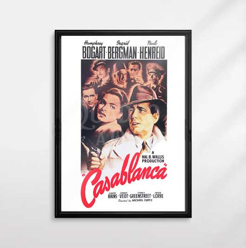 Quadro Casablanca  Michael Curtiz Filme