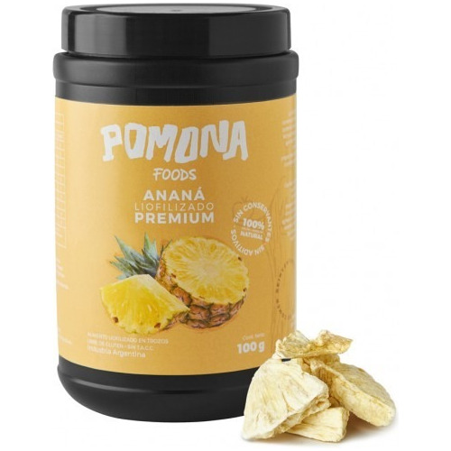 Ananá Liofilizada Fruta Deshidratada 100 G