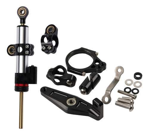 Soporte De Amortiguador Dirección Para Yamaha Mt09 2021-2024 Color Black + Bracket