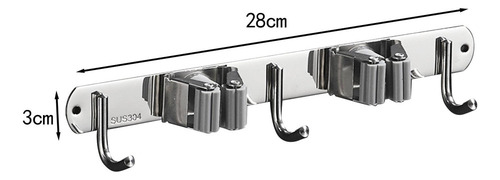 Soporte Para Escoba Y Fregona, Soporte Para Escoba 2 Clips