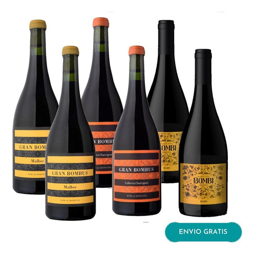 Vino Abejorro Wines Mix X6  Mendoza Bombi Bombus