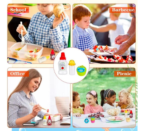 Kit Para Lunch 55 Pz Palillos Y Botellas Para Aderezos