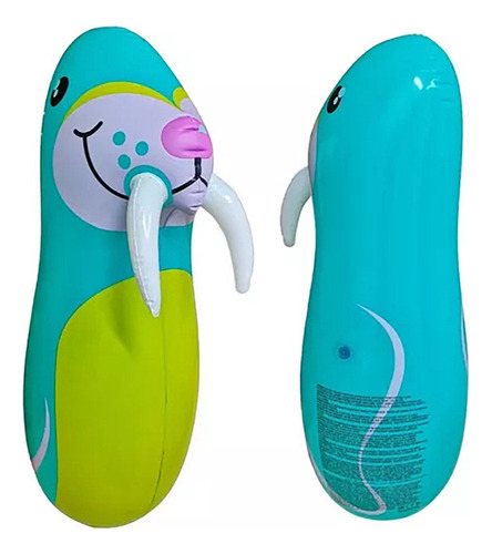 Boneco João Bobo Inflável Teimoso Brinquedo Para Crianças Cor Leao Marinho - Ref.bst-093