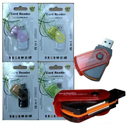 Imagen 2 de 3 de Lector Universal De Tarjetas De Memoria All In One Usb 2.0