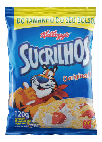 Cereal Matinal Sucrilhos Original Em Pacote Kelloggs 120 G