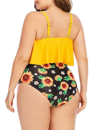 Imagen 2 de 3 de Bikini Tiro Alto Valhalla Girasol