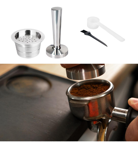 Cápsula De Café Recargable, Accesorio De Acero Inoxidable