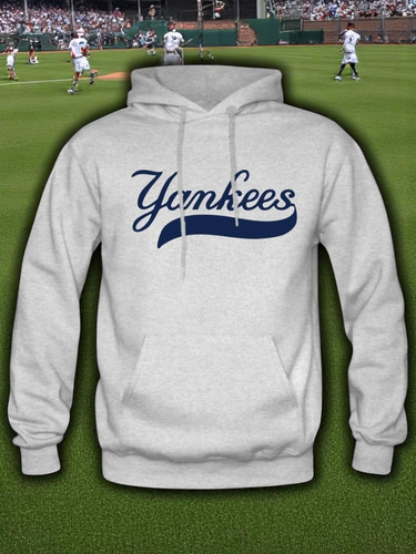 Sudadera New York Yankees Mlb Hoodie Capucha Con Cangurera