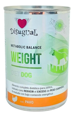 Disugual Alimento Humedo Perro Disugual Dog Weight Diet Pavo
