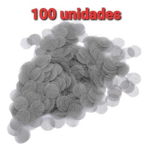 100 Unidades Malla Filtros De Pipa 20 Mm Acero Inoxidable