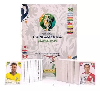 Copa América Brasil 19 Panini Set Completo Pegar + Tapa Dura