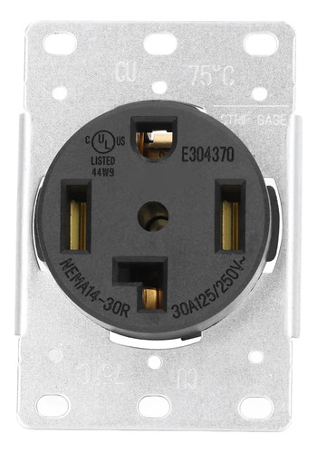 Conector De Alimentación Hembra Con Enchufe Industrial De 4