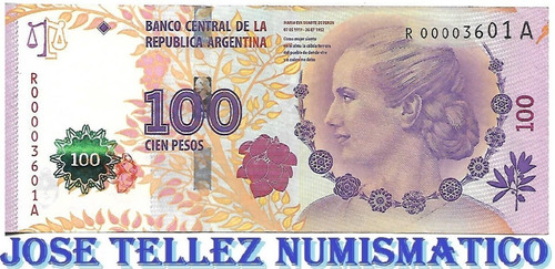 Bottero C003 $ 100 Evita Reposicion 1er Diseño Ex Palermo