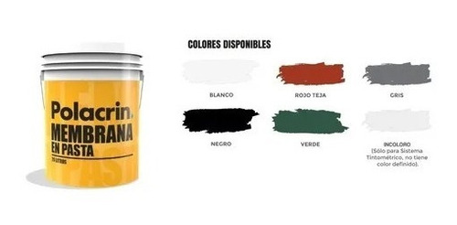Imagen 3 de 9 de Polacrin Membrana En Pasta Techos 10 Lt Impermeable Ogus