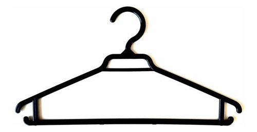 Colgadores PVF Plásticos Colgador Negro para camisas pack  de 80 unidades color negro