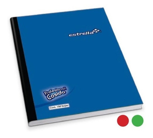 Cuaderno Profesional Cuadro Grande Cosido Pasta Dura 5pz