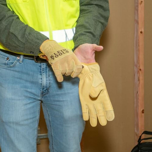 Klein Tools 60606 Guantes de Cuero Multiusos Talla Ch
