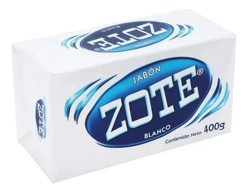 Jabon Zote En Barra Blanco Paquete De 4 Piezas De 400g C/u