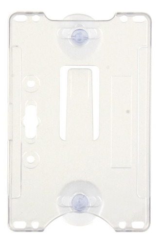 10 Porta Tarjeta De Plástico Abs Transparente Access-holdera