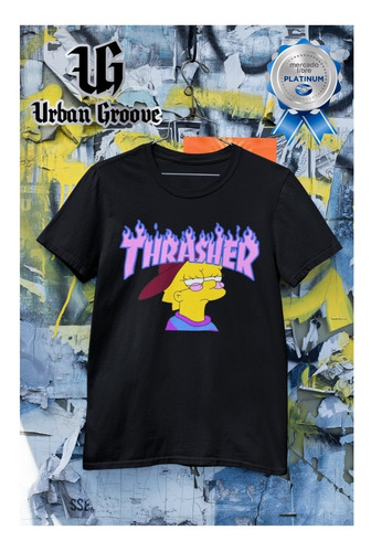 Playera De Lisa Simpson Hippie Thrasher Envio Gratis