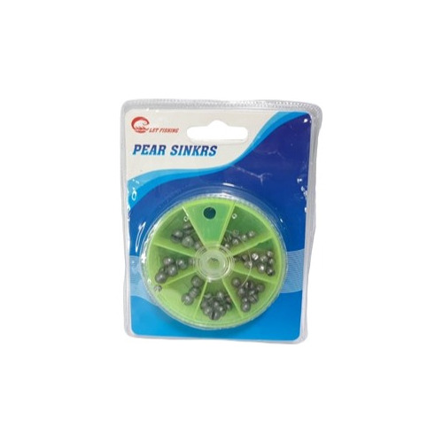 Juego Plomos De Pesca Piezas + Caja Organizadora