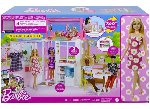 Cénario De Bonecas Casa Da Barbie Acessórios Hcd48 - Mattel