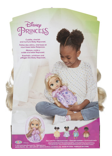 Muñeca De La Princesa Rapunzel De Disney Con Botella Y Tiara