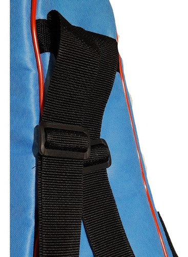 Cuo Funda Ukelele Soprano Super Acolchada Celeste Roj Kemuel