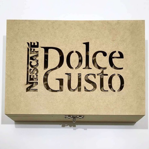 Imagem 3 de 5 de Caixa Para Capsulas Dolce Gusto Mdf 36x25x8 - 24 Capsulas