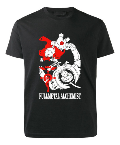 Remera Negra - Full Metal Alchemist - Anime - Serie Tv