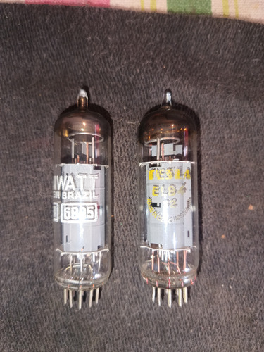 Kit De 2 Válvulas El84 Tesla - Miniwatt (Usado)
