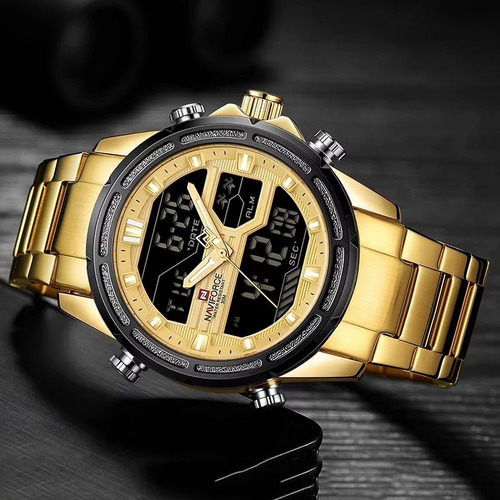 Relógio Masculino Naviforce 9138 Original Prova Dágua